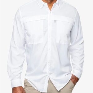 ExOfficio Men's BugsAway Lumos Long Sleeve White TXL